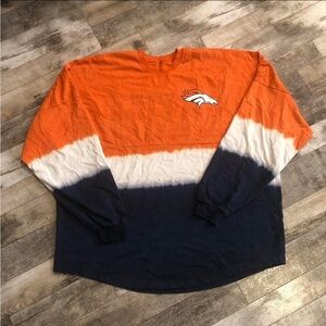 NFL Denver Broncos Tie Dye Long Sleeve Graphic Tee